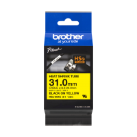 Brother HSe-661E Black on Yellow Heat Shrink Tube - 31mm (New 3:1)